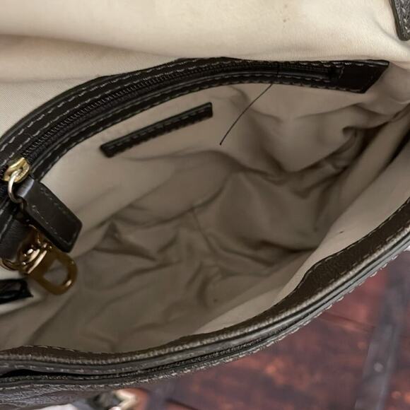 Cole Haan Olive Green Leather Mini Crossbody 8"x7"x2" - Picture 4 of 6